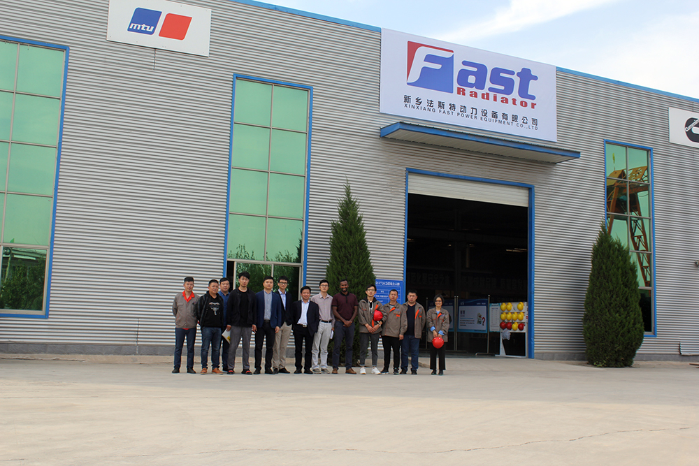 The team of CAT visied FAST factory 